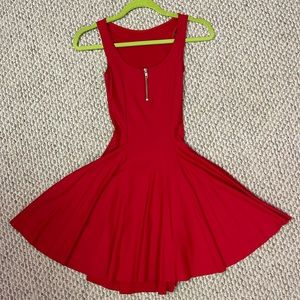 Blackmilk Red Matte Evil Skater Dress